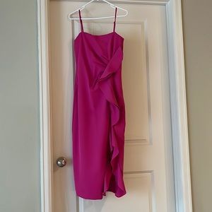 BARDOT Size 6 RONA MIDI DRESS IN FUSCHIA